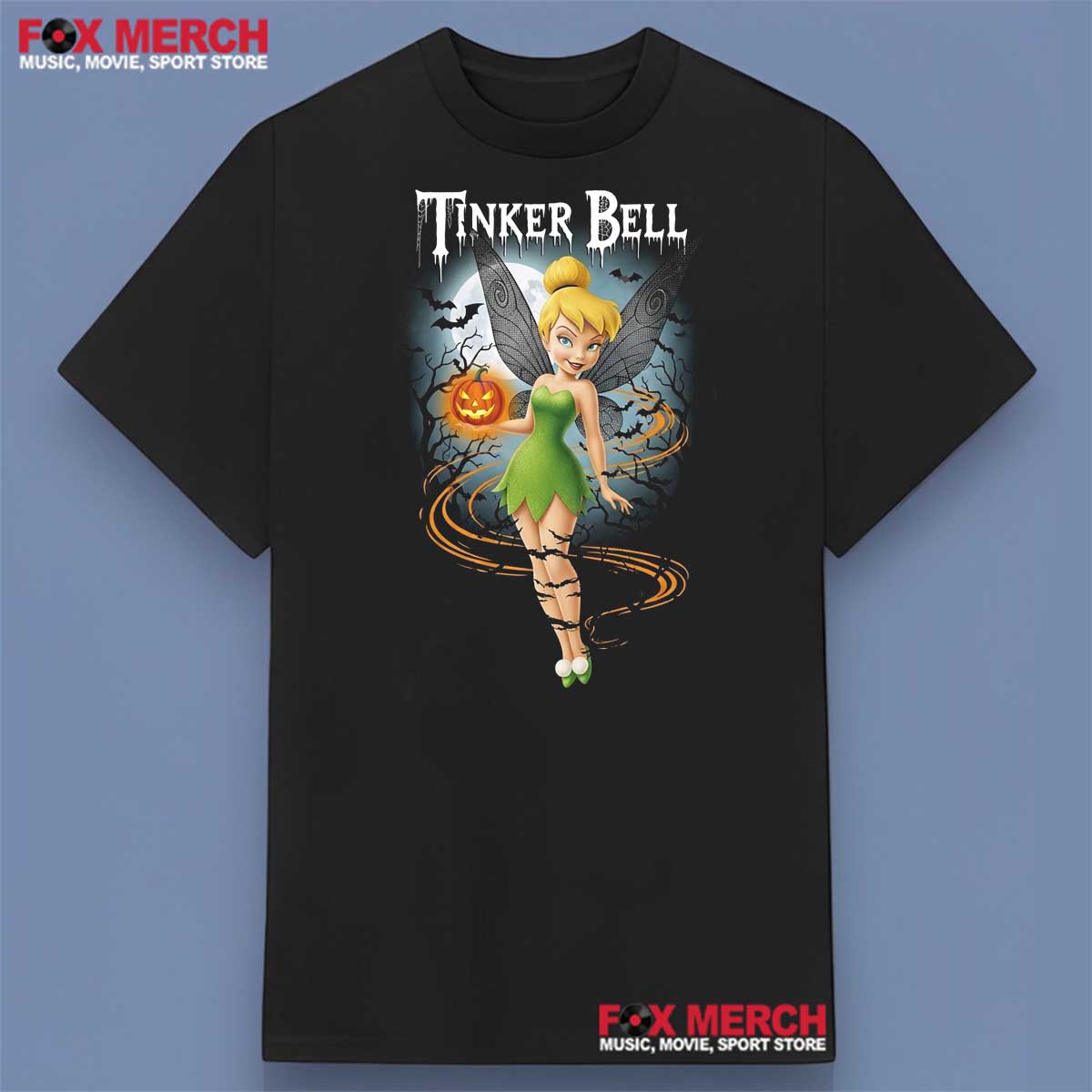 Tinker Bell Pumpkin Halloween T-Shirt