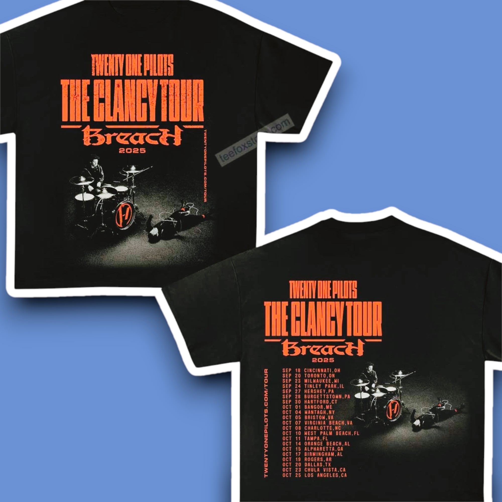 Twenty One Pilots The Clancy Tour Breach 2025 Shirt