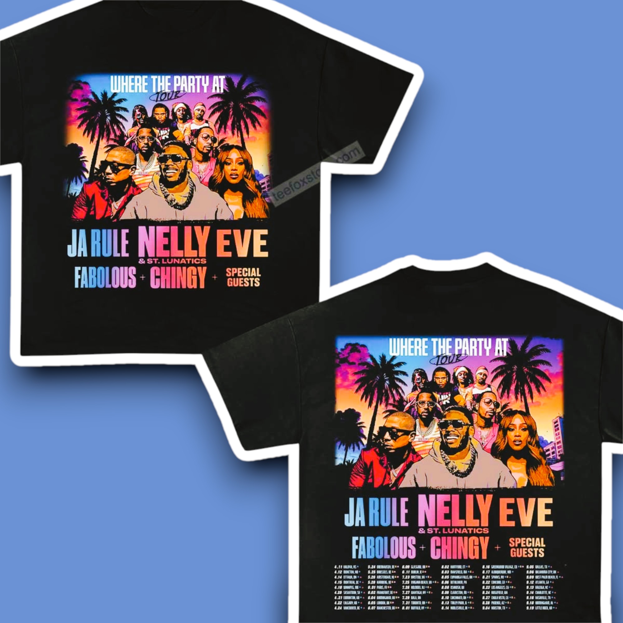 Where The Party At Tour 2025 Shirt