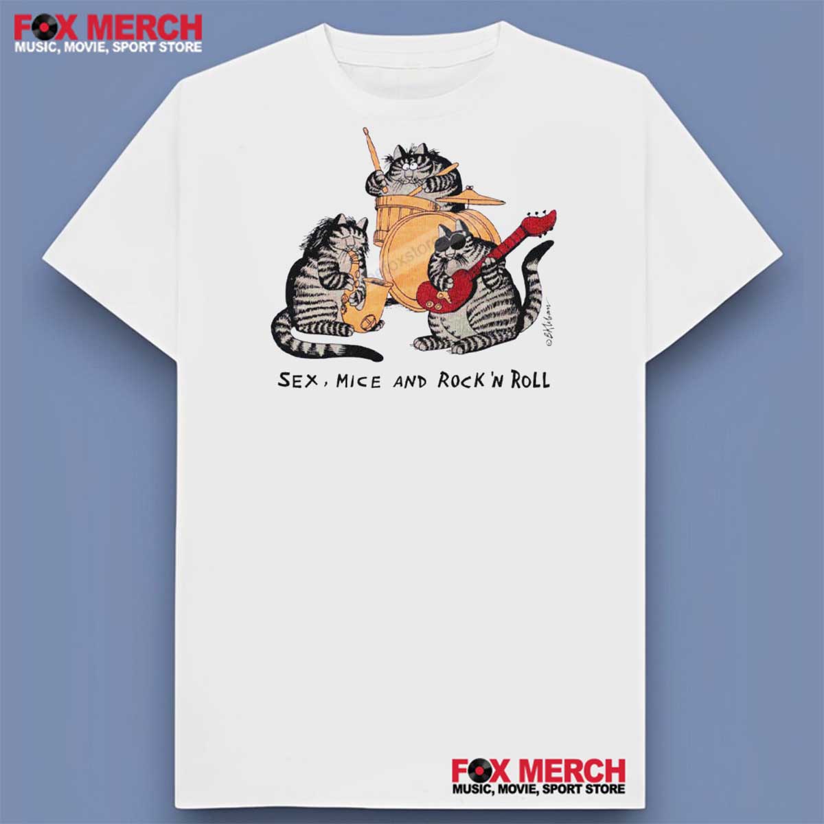B Kliban Sex Mice And Rock N Roll T-Shirt