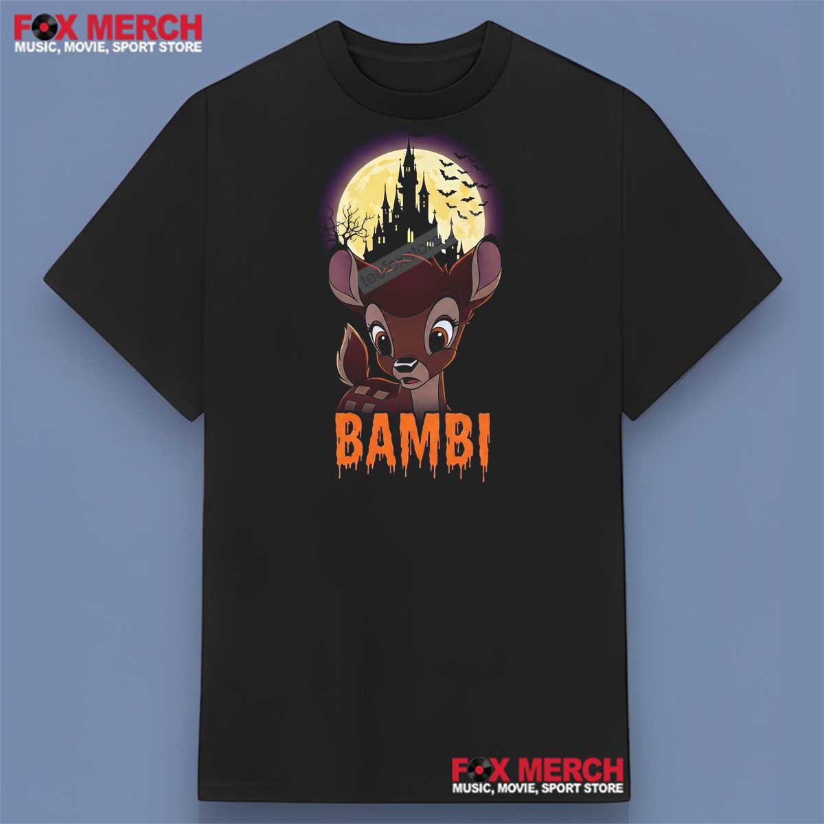 Bambi Disney Halloween Moon Light T-Shirt