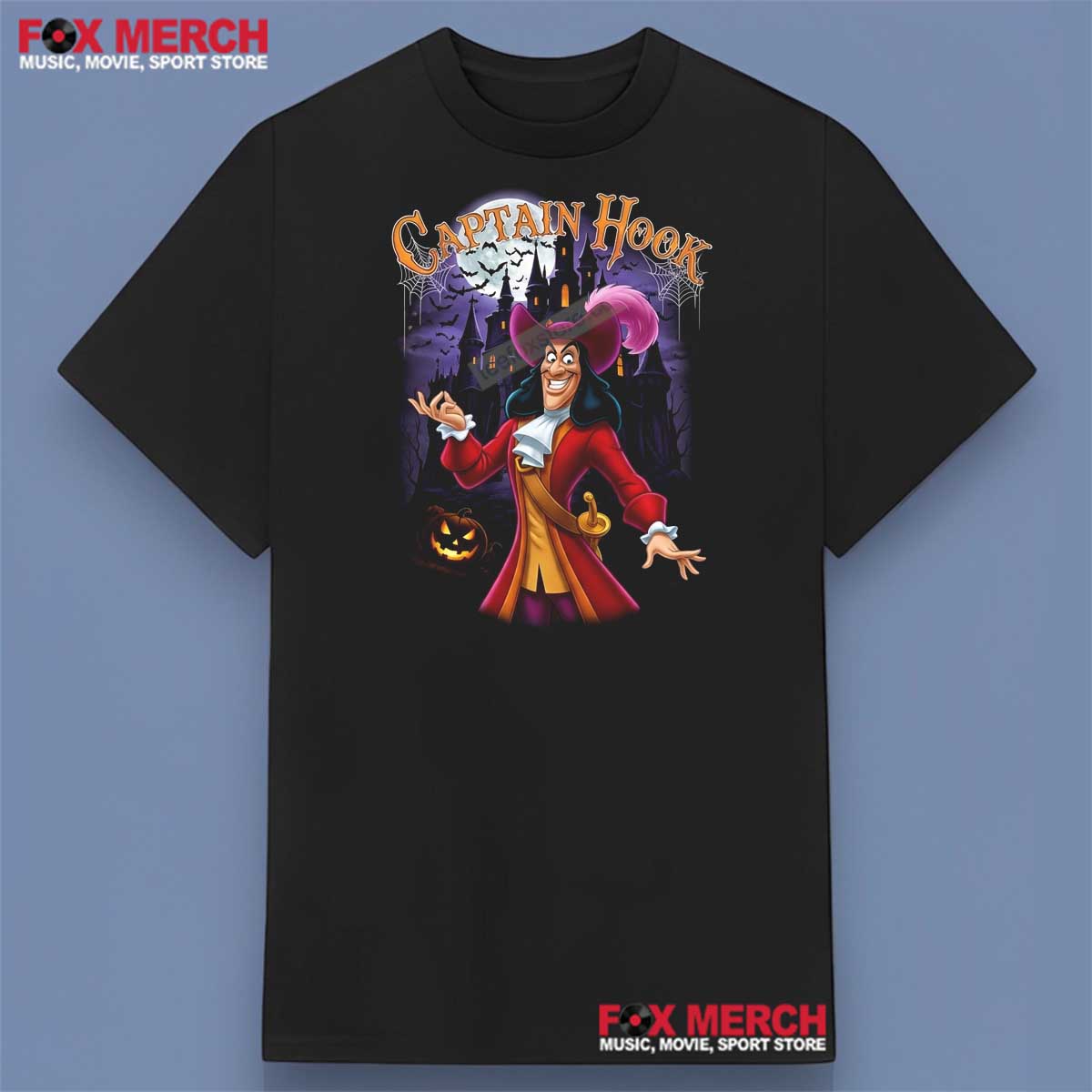Captain Hook Disney Castle Halloween Shirt