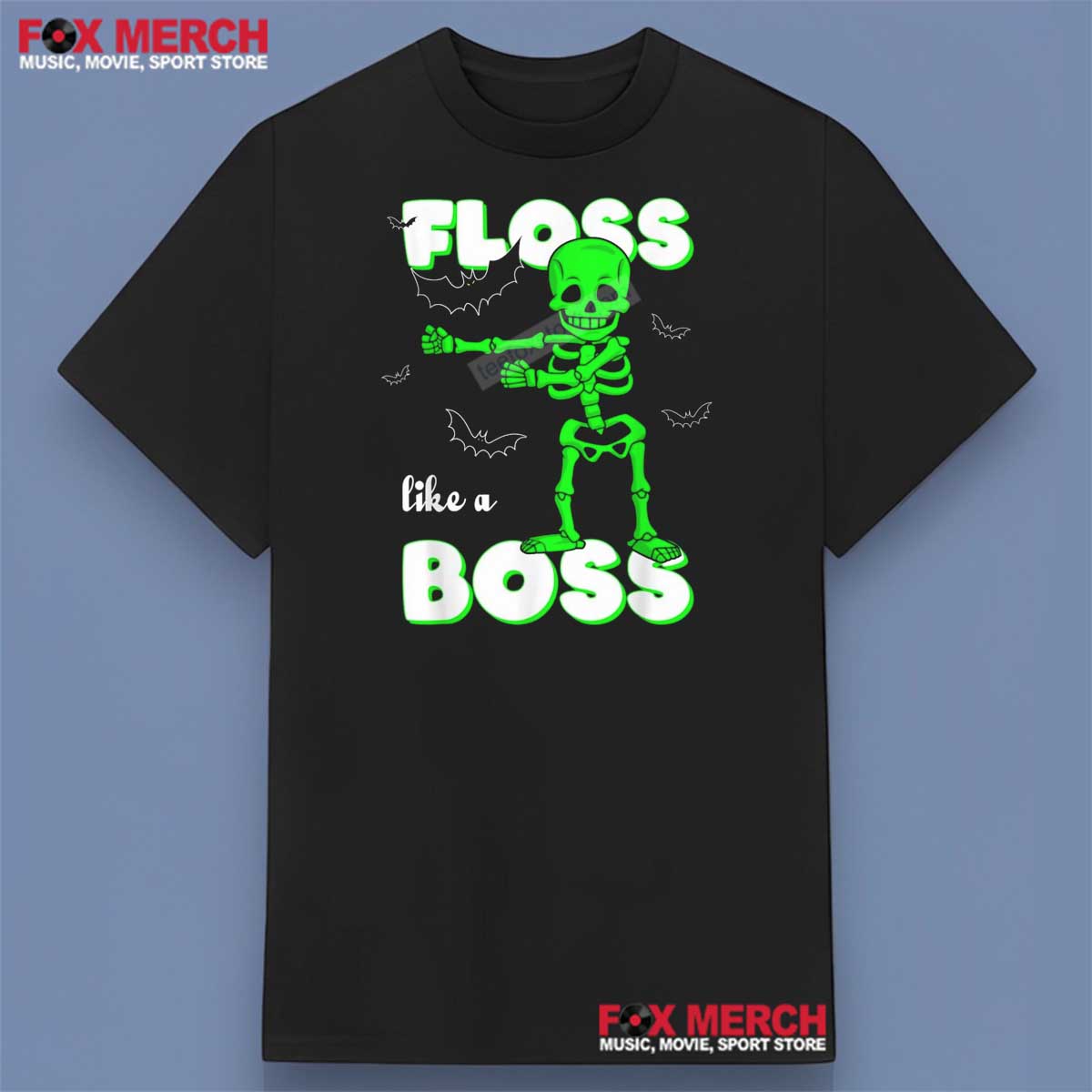 Floss Like A Boss Skeleton Halloween Shirt
