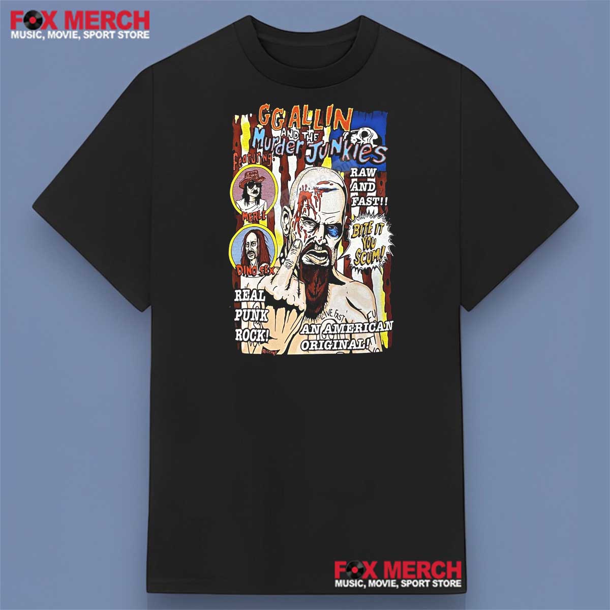 Gg Allin And The Murder Junkies Band Shirt