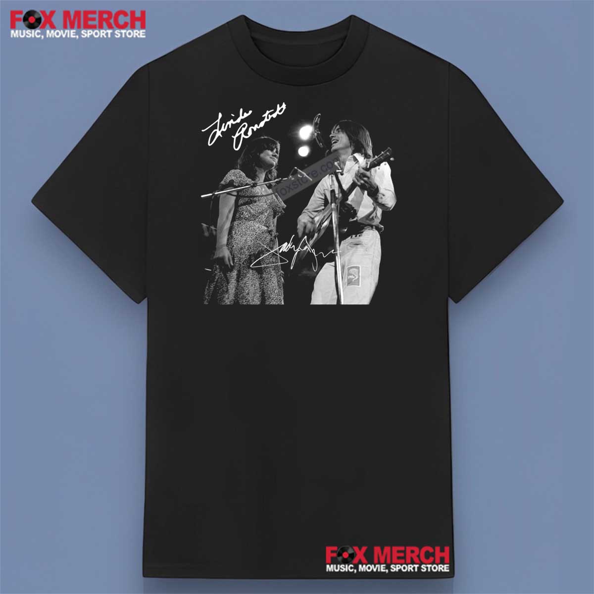 Jackson Browne Linda Ronstadt in Concert Shirt