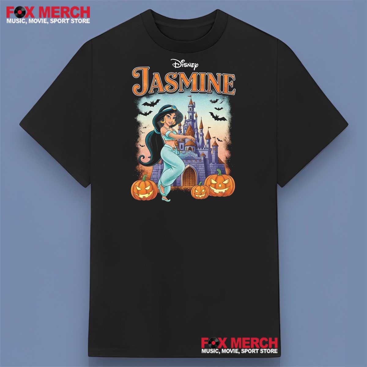 Jasmine Disney Pumpkin Halloween T-Shirt