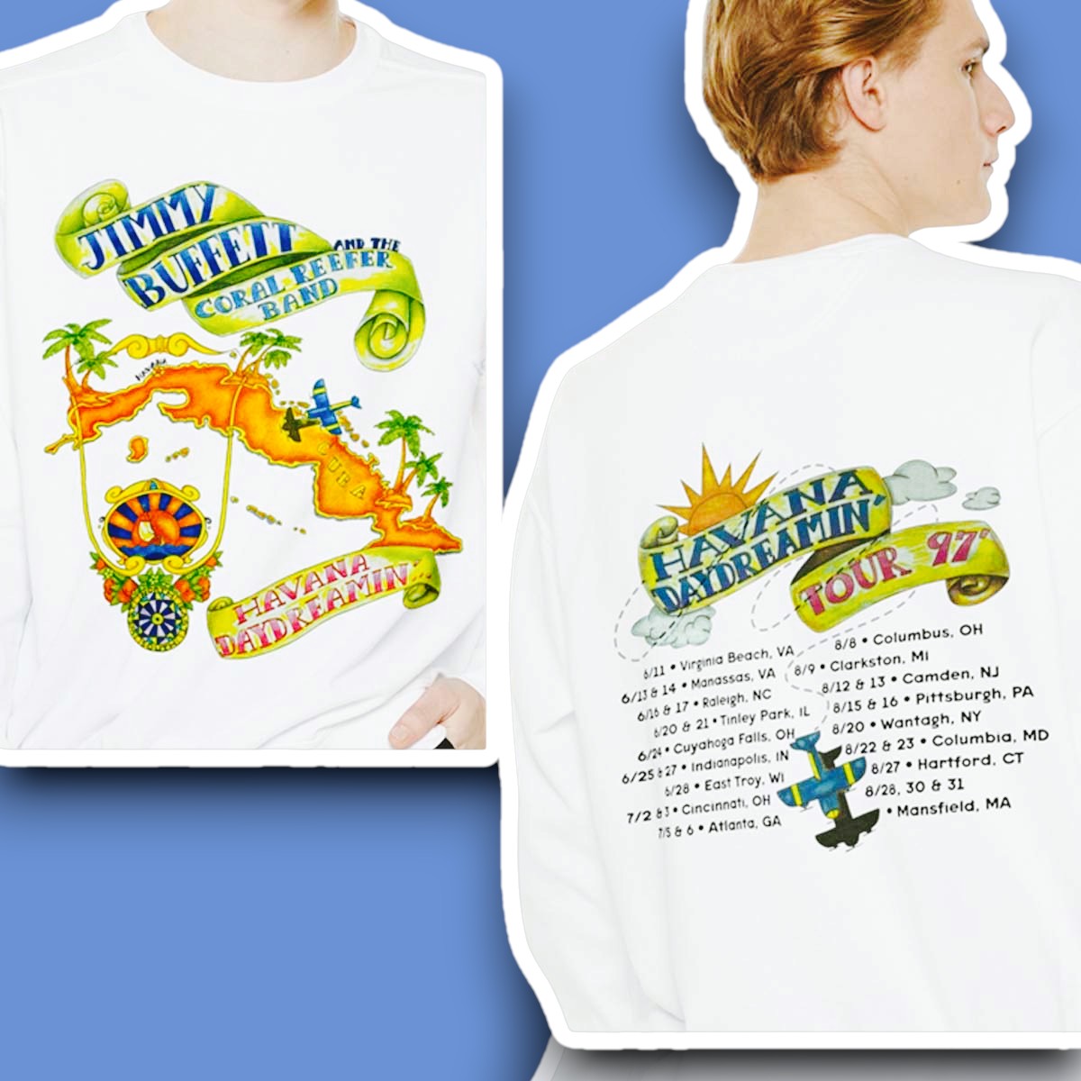 Jimmy Buffett Havana Daydreamin Tour 1997 Shirt-Photoroom