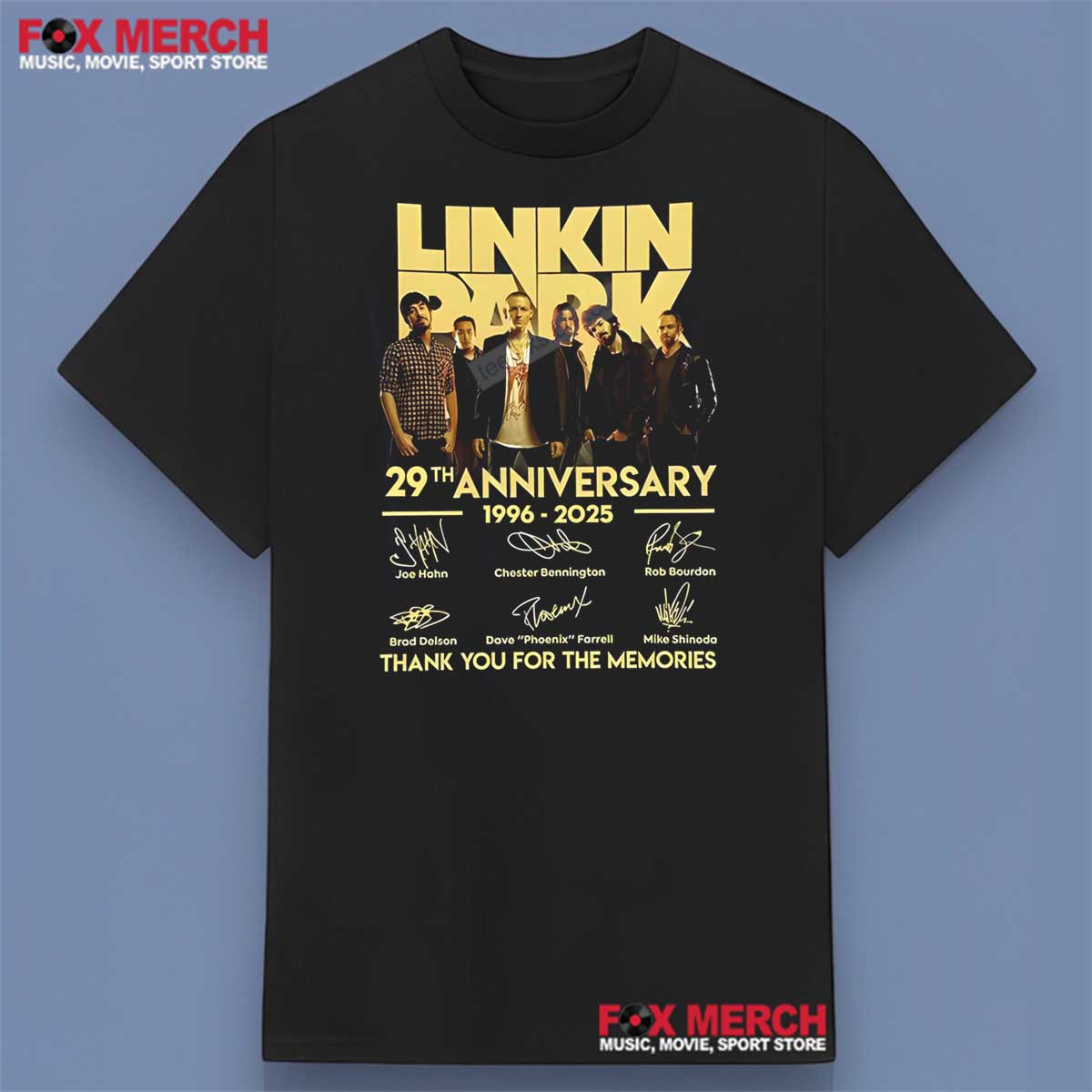 Linkin Park 29th Anniversary 1996-2025 Signatures Shirt