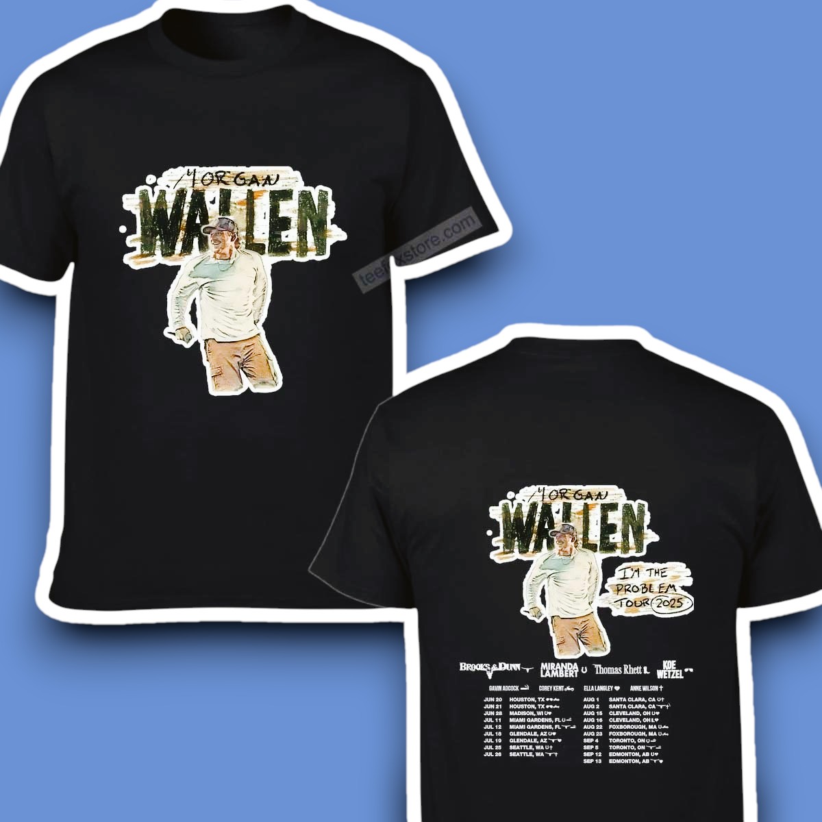 Morgan Wallen I’m The Problem Tour 2025 Concert Shirt