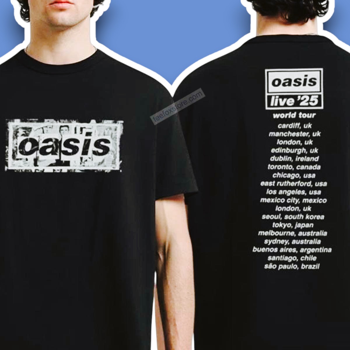 Oasis Live 25 Tour Dates 2025 T-Shirt