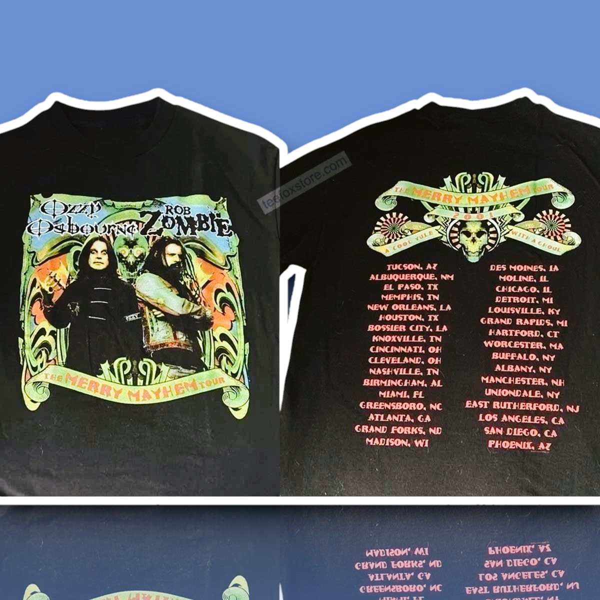 Ozzy Osbourne Merry Mayhem Tour 2001 Shirt