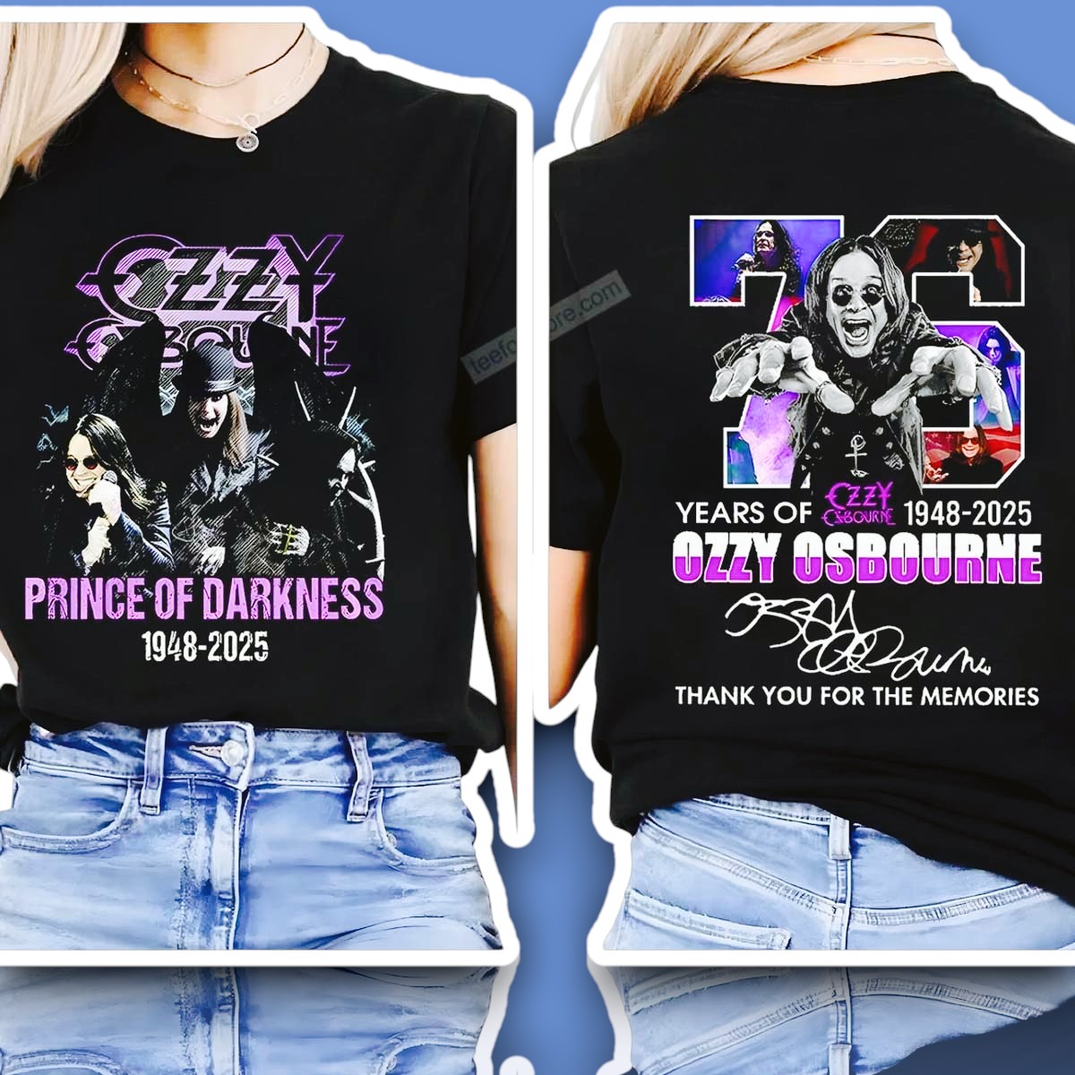 Ozzy Osbourne Prince Of Darkness 1948-2025 Shirt