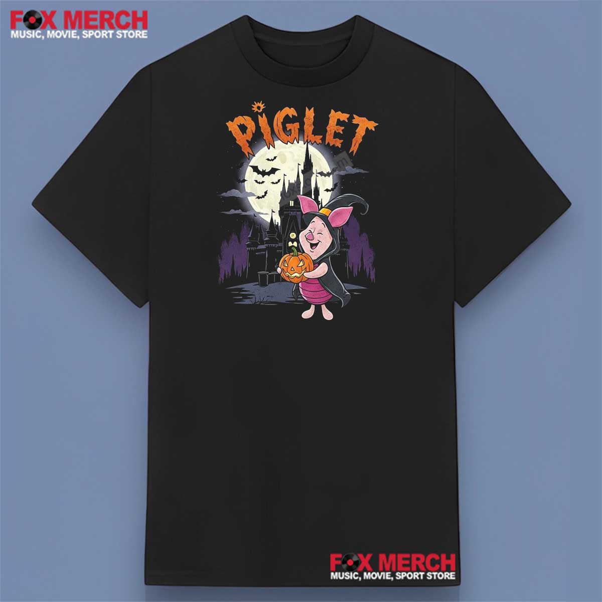 Piglet Disney Halloween Castle Shirt