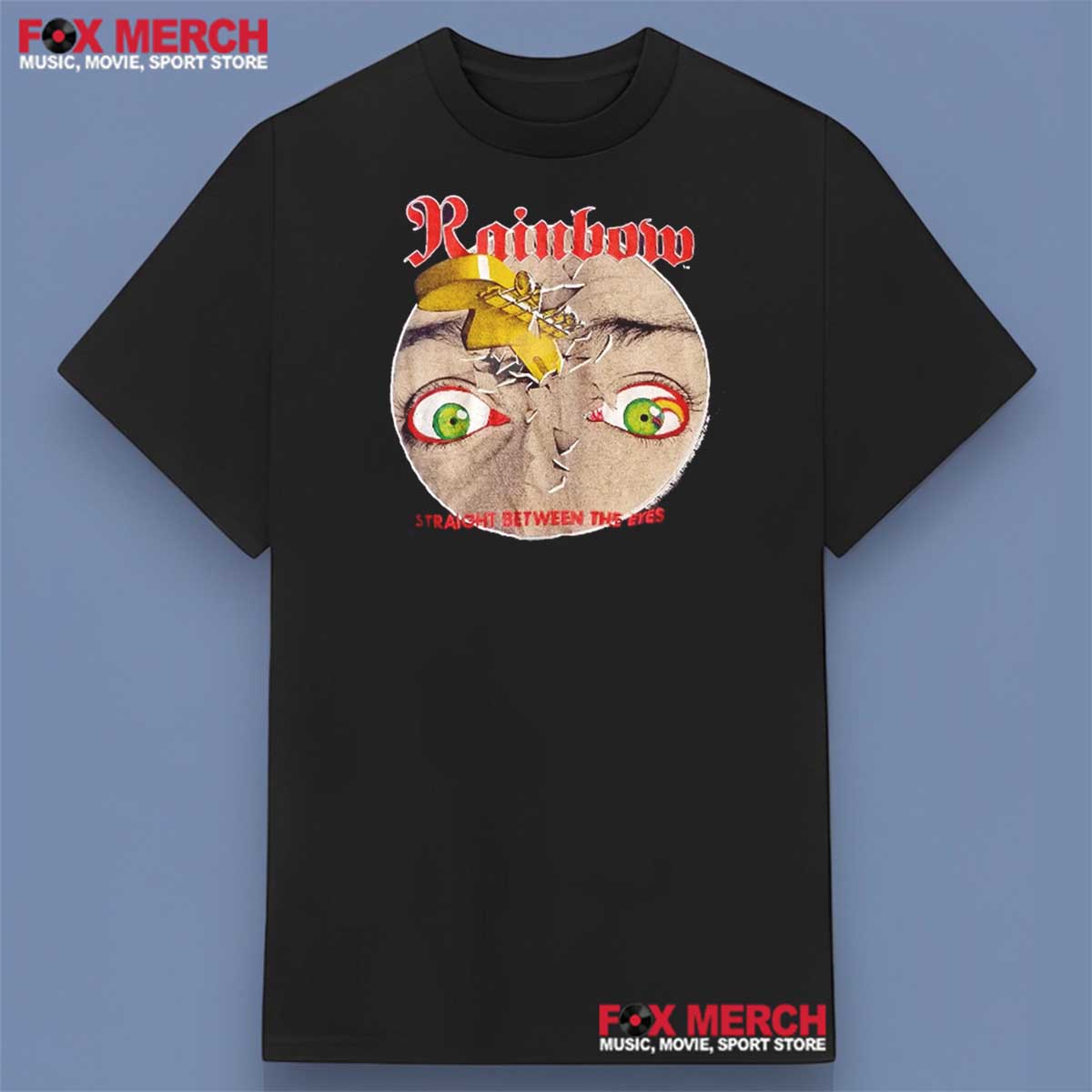 Rainbow Straight Between The Eyes 1982 Shirt