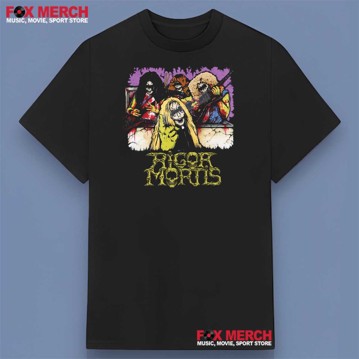 Rigor Mortis Band Black Shirt