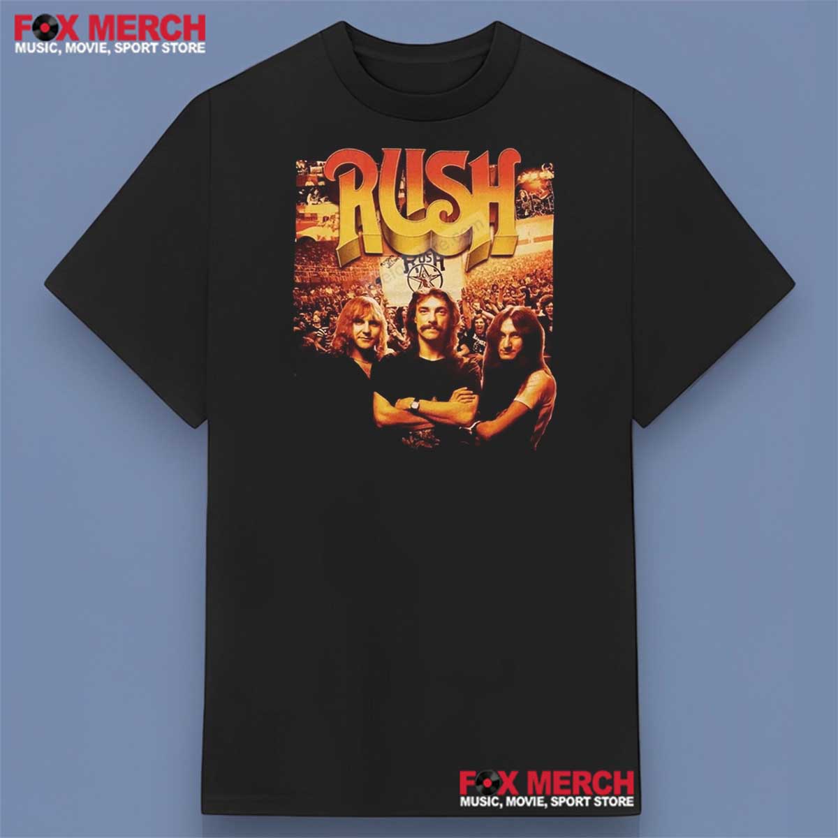 Rush Music Band Black Shirt