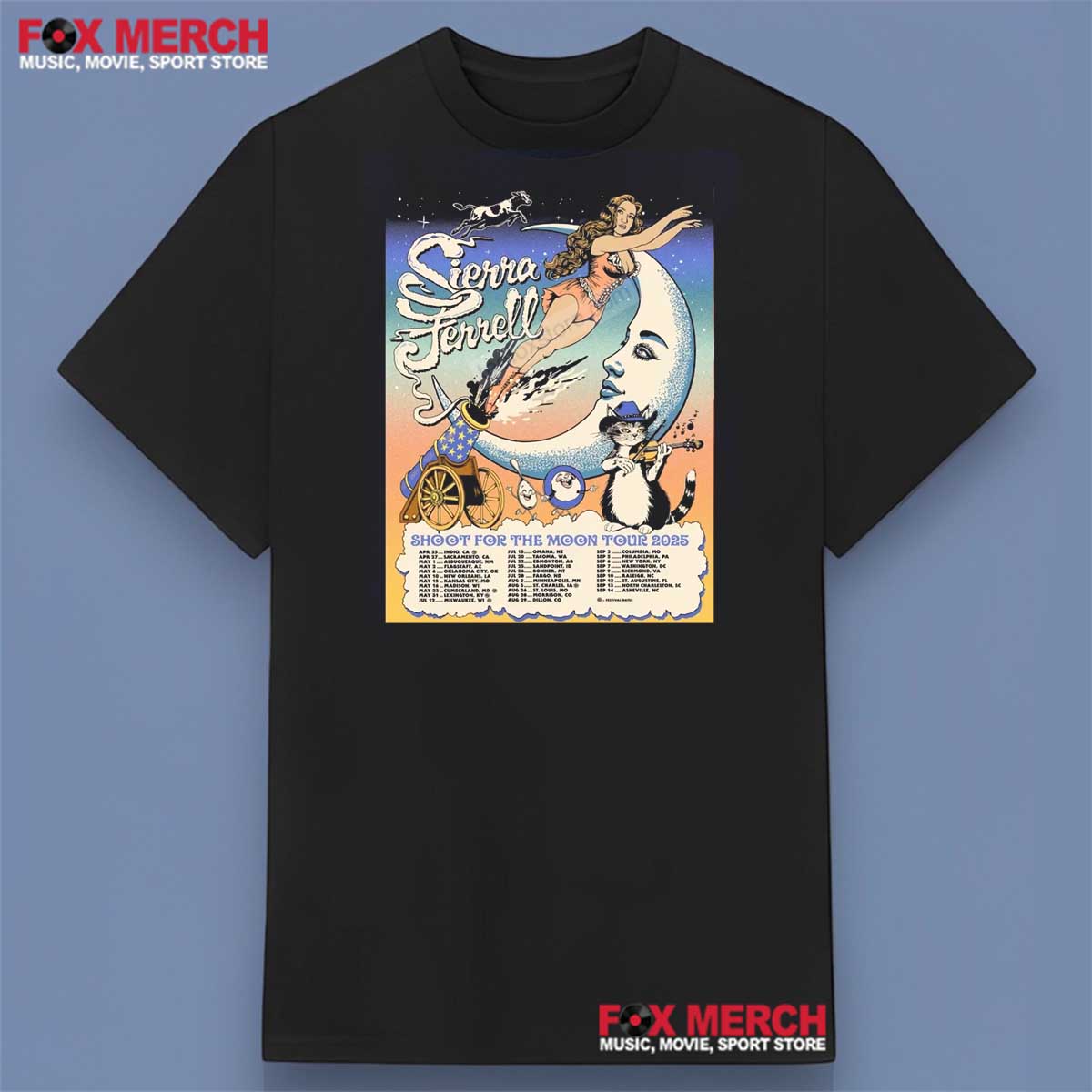 Sierra Ferrell Shoot For The Moon Tour 2025 Shirt