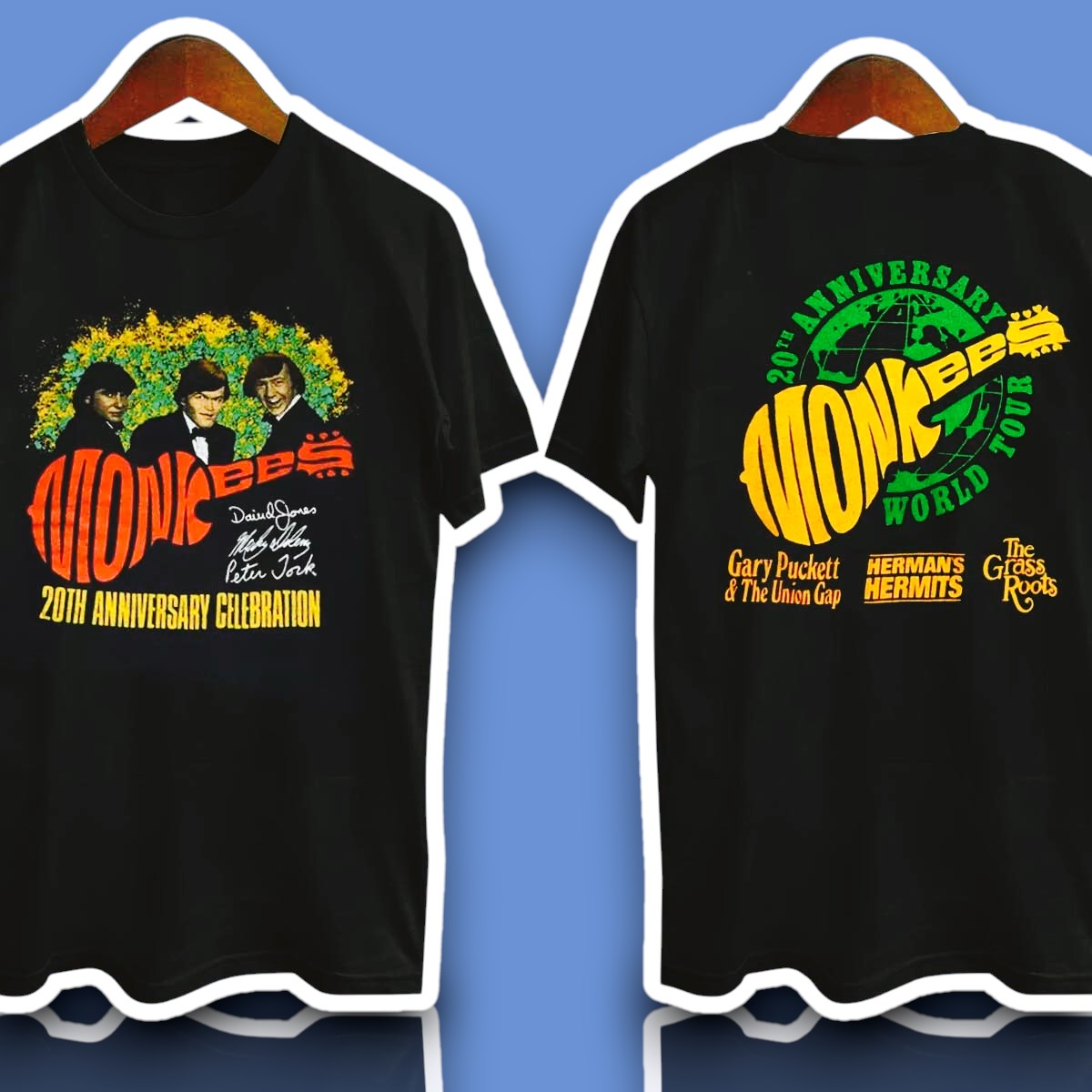 The Monkees 20th Anniversary Celebration World Tour Shirt