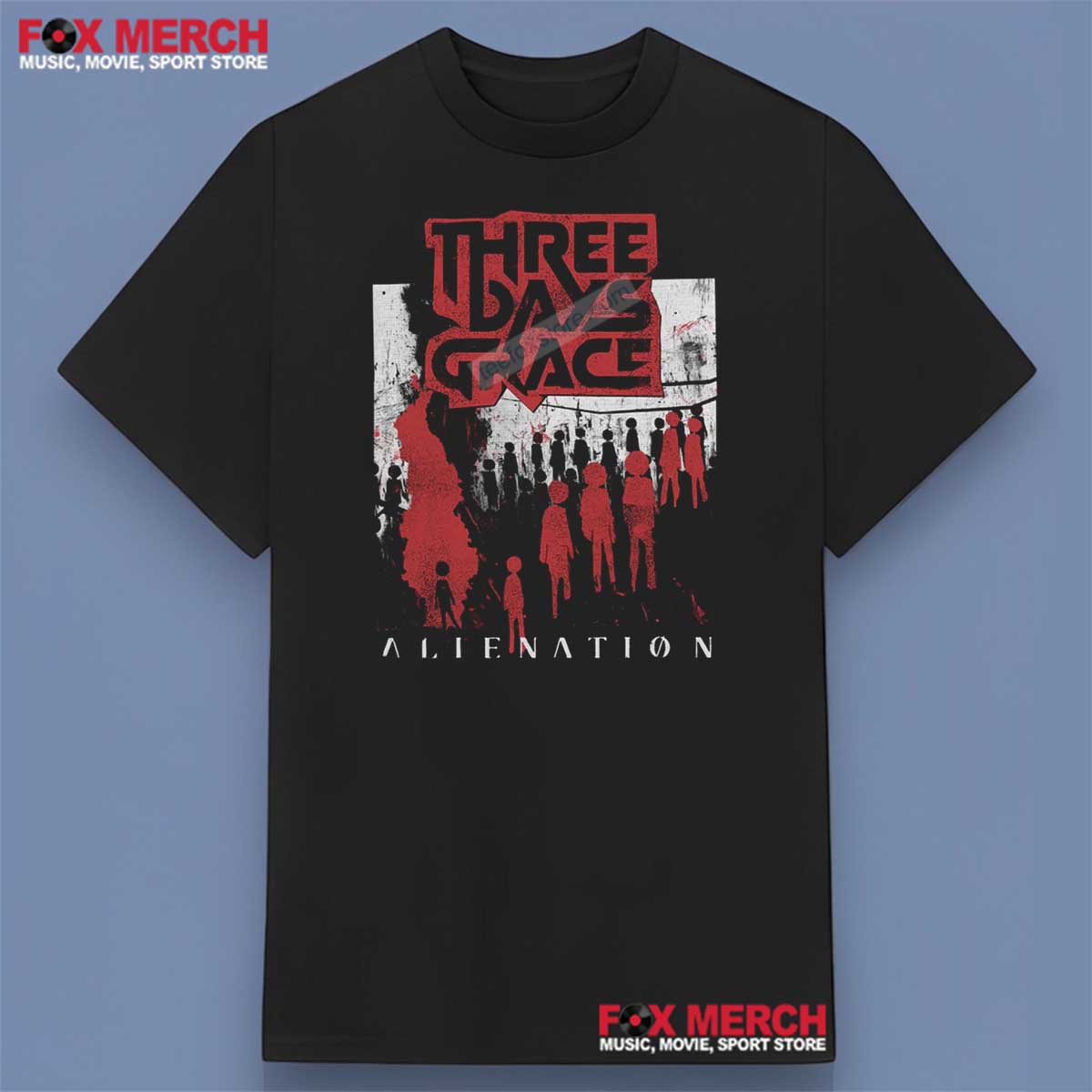 Three Days Grace Alienation Album Shirt