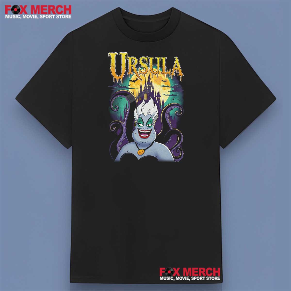 Ursula Disney Halloween Moon Light T-Shirt