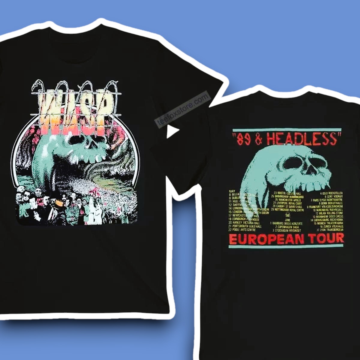 WASP Headless Tour 1989 EU Shirt