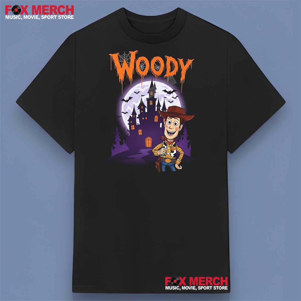 Woody Disney Halloween Moon Light Castle Shirt